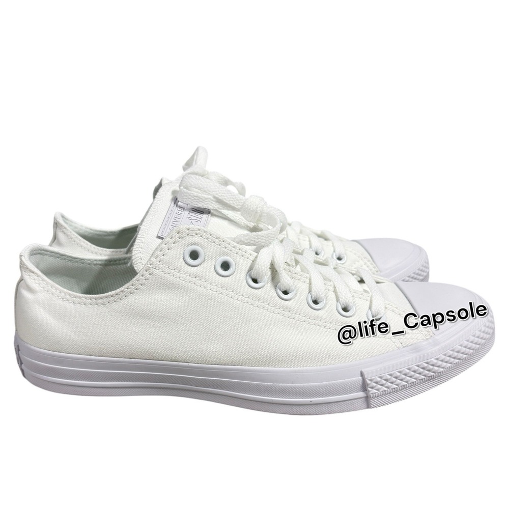 Mens 9 Converse All Star CT OX Sneakers White Casual Shoes Low Top Monochrome - Picture 14 of 15